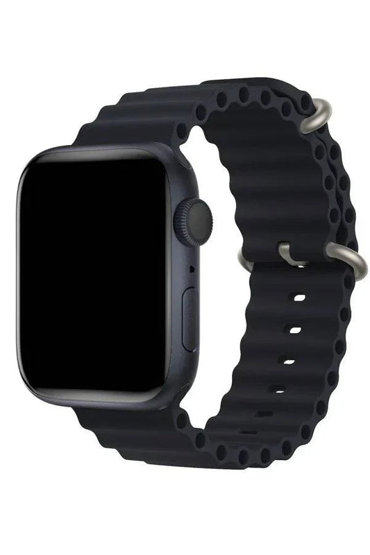 Curea Ceas Apple Watch Silicon Ocean Dark Navy Blue - WATCHERS