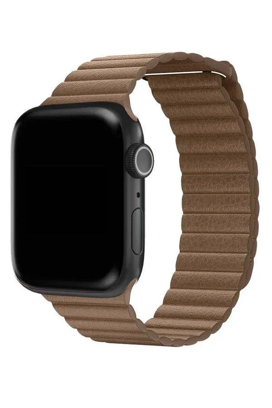 Curea Ceas Apple Watch Casual Leather Burlywood - WATCHERS