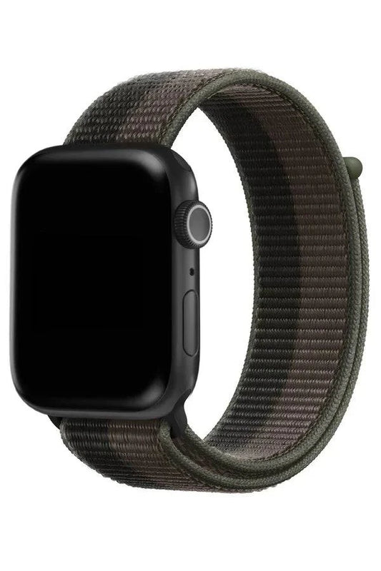 Curea Ceas Apple Watch Sport Nylon Dark Carmel - WATCHERS