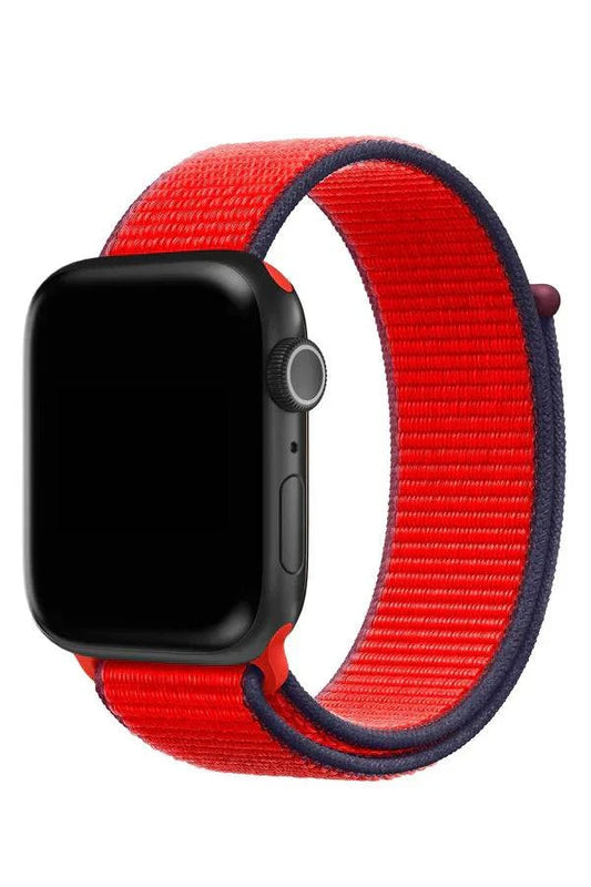 Curea Ceas Apple Watch Sport Nylon Carnelian - WATCHERS