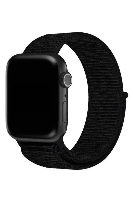 Curea Ceas Apple Watch Sport Nylon Night Black - WATCHERS