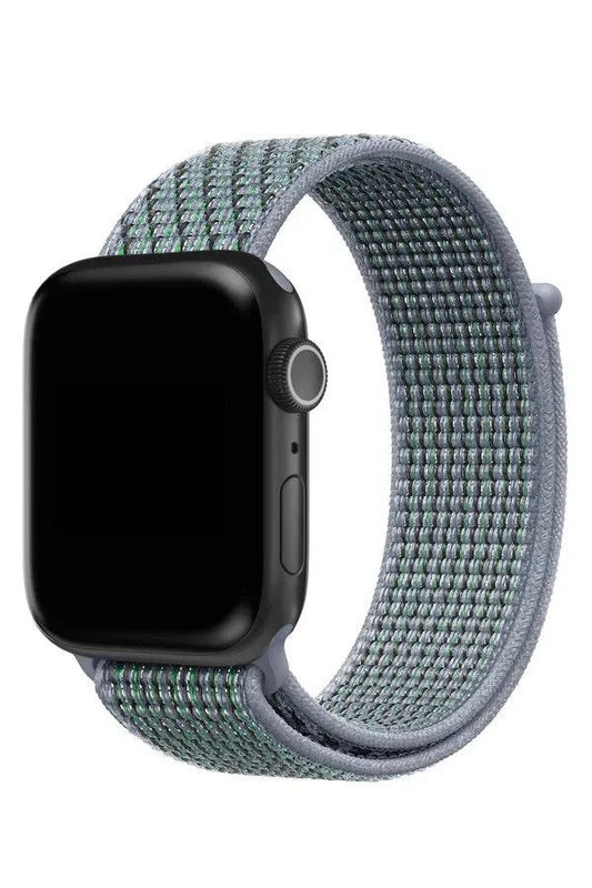 Curea Ceas Apple Watch Sport Nylon Forest Gray - WATCHERS