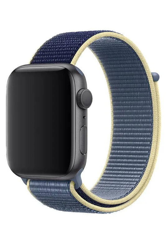 Curea Ceas Apple Watch Sport Nylon Night Blue - WATCHERS