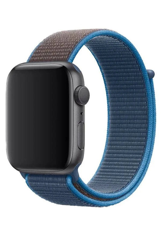 Curea Ceas Apple Watch Sport Nylon Rock Blue - WATCHERS