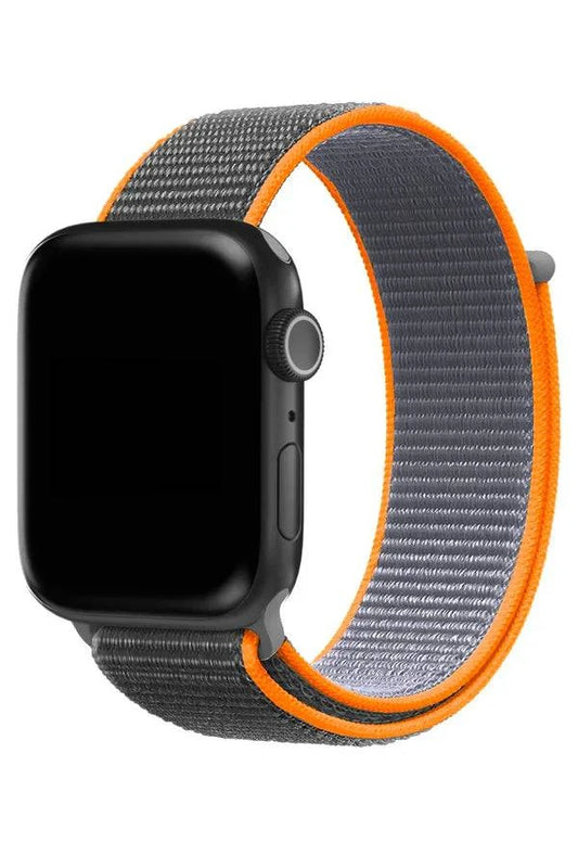 Curea Ceas Apple Watch Sport Nylon Orange Rock - WATCHERS