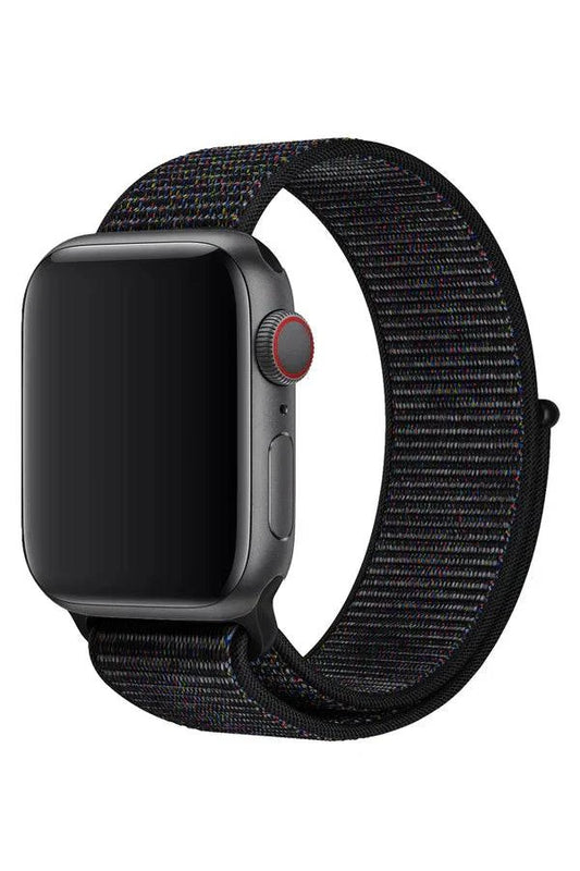 Curea Ceas Apple Watch Sport Nylon Marbled Black - WATCHERS