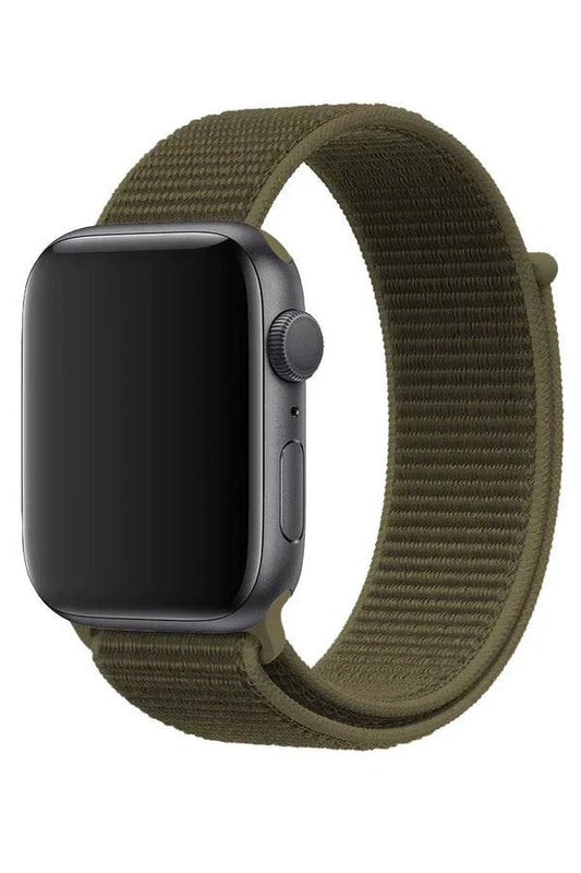 Curea Ceas Apple Watch Sport Nylon Commando Green - WATCHERS