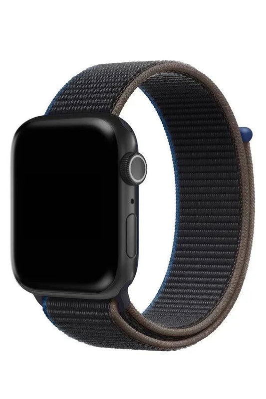 Curea Ceas Apple Watch Sport Nylon Blue Slate - WATCHERS
