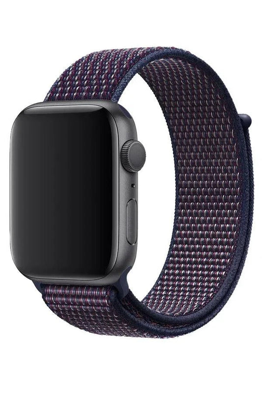 Curea Ceas Apple Watch Sport Nylon Lacivert Indigo - WATCHERS