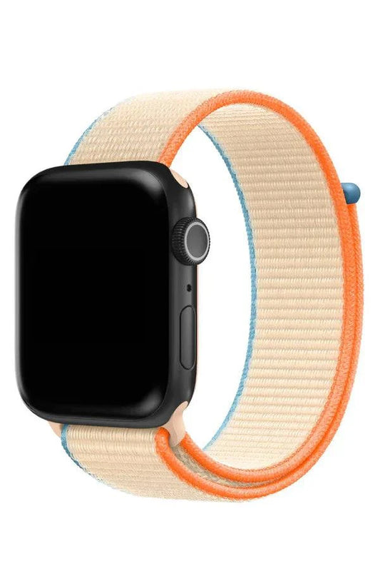 Curea Ceas Apple Watch Sport Nylon Moonstone - WATCHERS