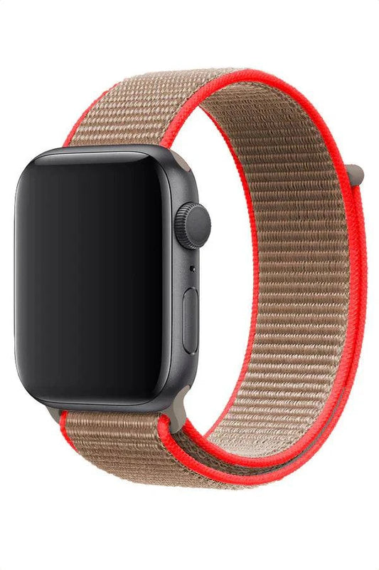 Curea Ceas Apple Watch Sport Nylon Neon Coffee - WATCHERS