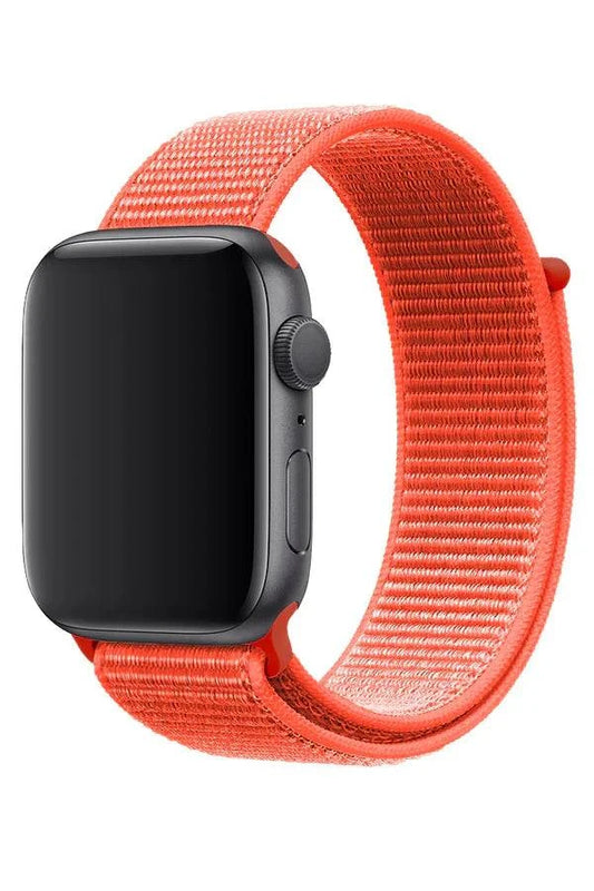 Curea Ceas Apple Watch Sport Nylon Neon Orange - WATCHERS