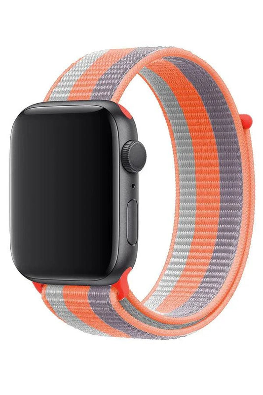 Curea Ceas Apple Watch Sport Nylon Note Orange - WATCHERS