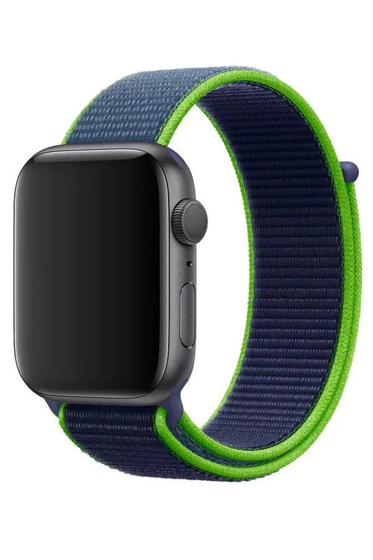 Curea Ceas Apple Watch Sport Nylon Sapphire Blue - WATCHERS