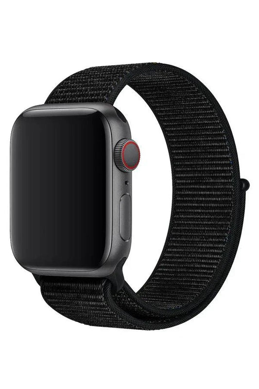 Curea Ceas Apple Watch Sport Nylon Black - WATCHERS