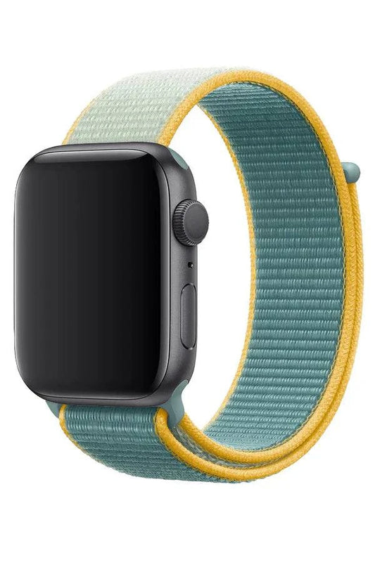 Curea Ceas Apple Watch Sport Nylon Olive - WATCHERS
