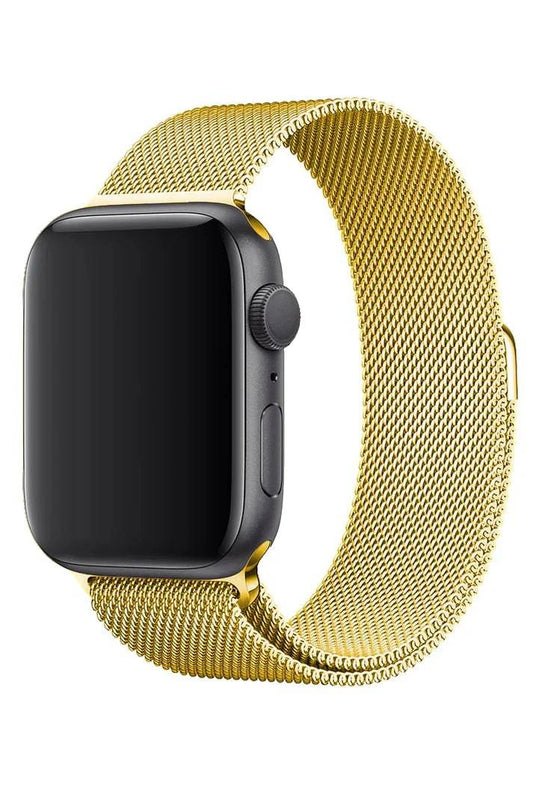 Curea Ceas Apple Watch Milanese Gold Metalica - WATCHERS