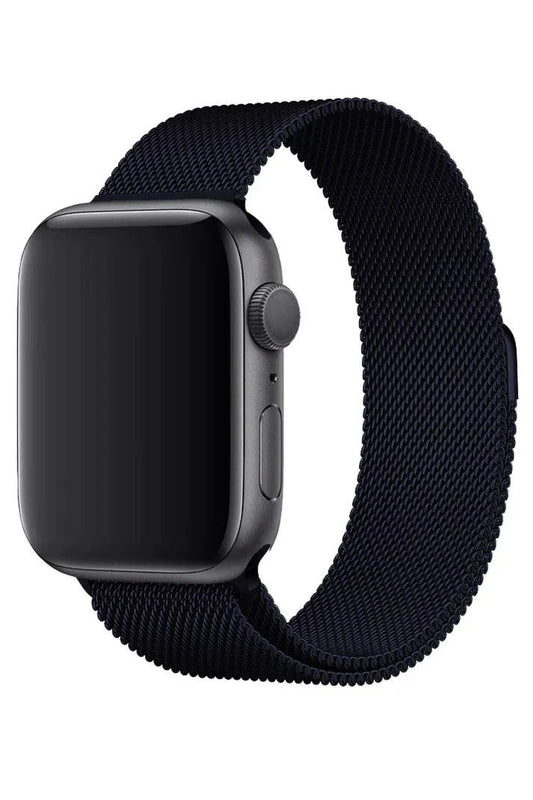 Curea Ceas Apple Watch Milanese Dark Blue Metalica - WATCHERS