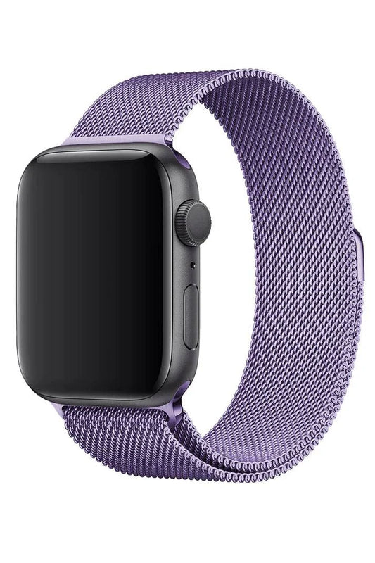 Curea Ceas Apple Watch Milanese Lila Metalica - WATCHERS