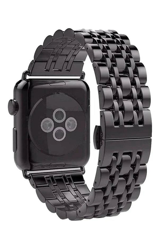 Curea Ceas Apple Watch Steel Melanthe Black - WATCHERS