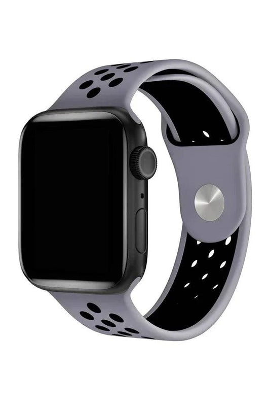 Curea Ceas Apple Watch Silicon Sport Black Antracit - WATCHERS