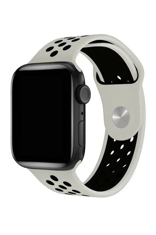 Curea Ceas Apple Watch Silicon Sport Gray Black - WATCHERS