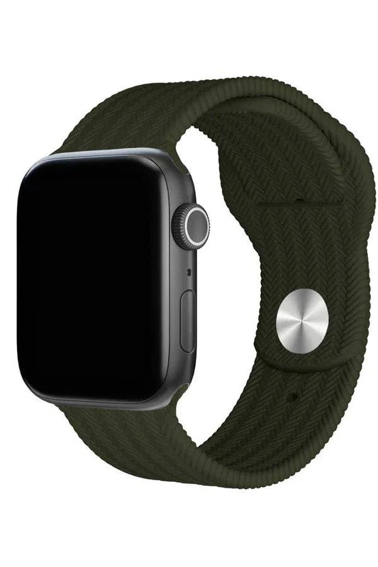 Curea Ceas Apple Watch Silicon Wave Green - WATCHERS