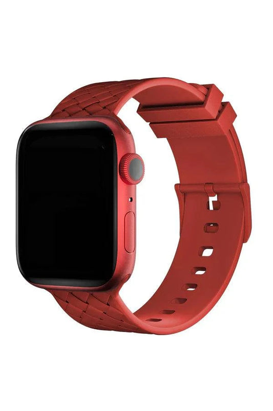 Curea Ceas Apple Watch Silicon Designo Red - WATCHERS