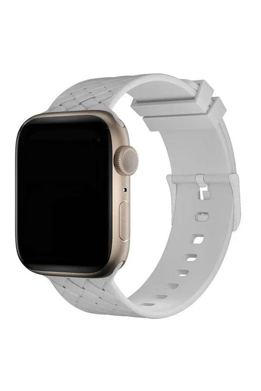 Curea Ceas Apple Watch Silicon Designo White - WATCHERS