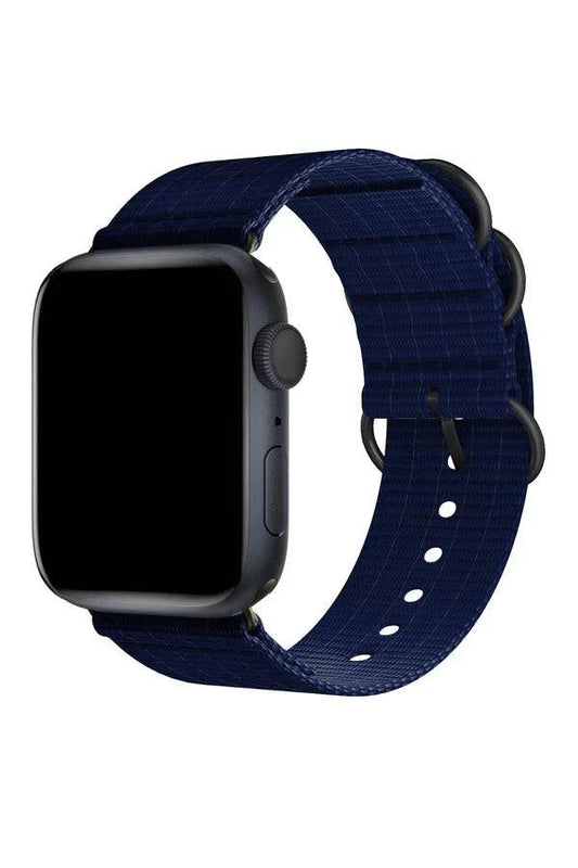 Curea Ceas Apple Watch Nylon Echo Navy Blue - WATCHERS