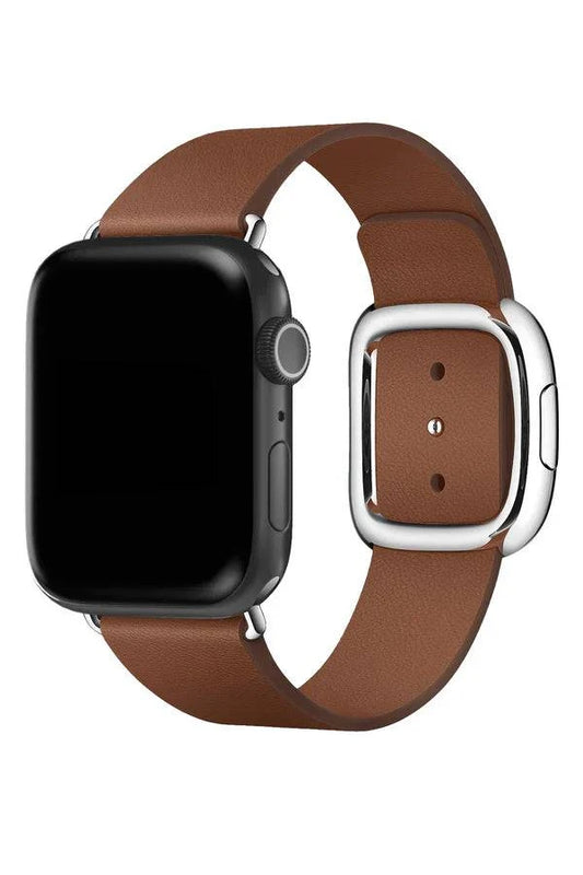 Curea Ceas Apple Watch Leather Harmony Brown - WATCHERS