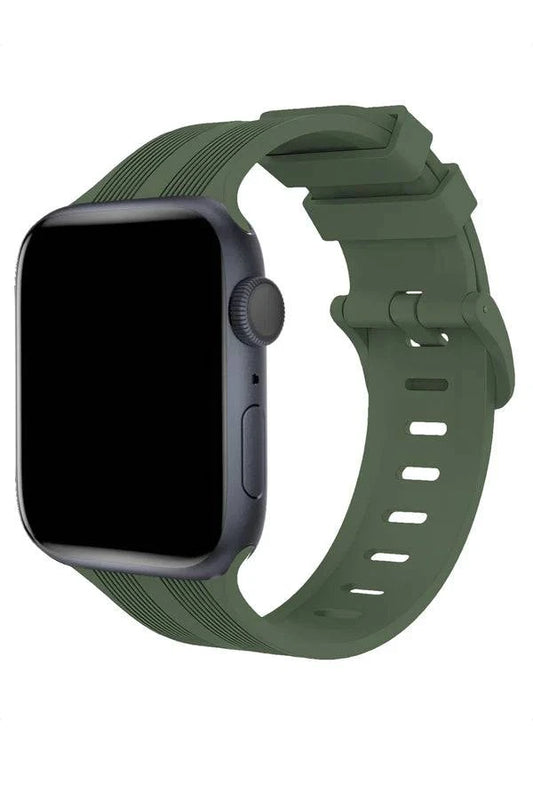 Curea Ceas Apple Watch Silicon Linea Green - WATCHERS