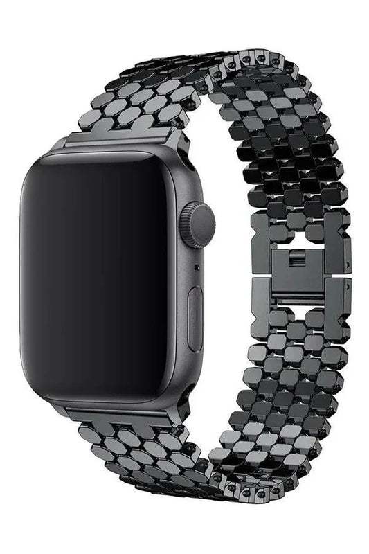 Curea Ceas Apple Watch Steel Thalassa Black - WATCHERS