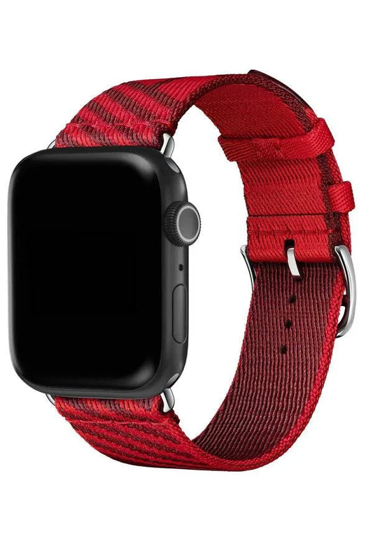 Curea Ceas Apple Watch Nylon Monarch Crimson - WATCHERS