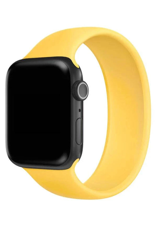 Curea Ceas Apple Watch Solo Silicon Yellow - WATCHERS