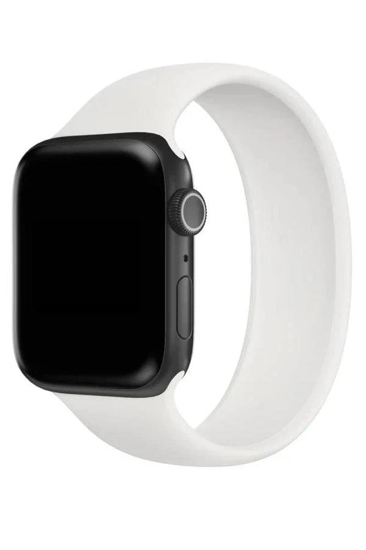 Curea Ceas Apple Watch Solo Silicon White - WATCHERS