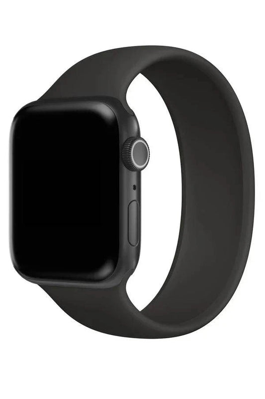 Curea Ceas Apple Watch Solo Silicon Black - WATCHERS