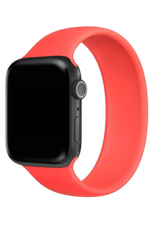 Curea Ceas Apple Watch Solo Silicon Vermilion Orange - WATCHERS