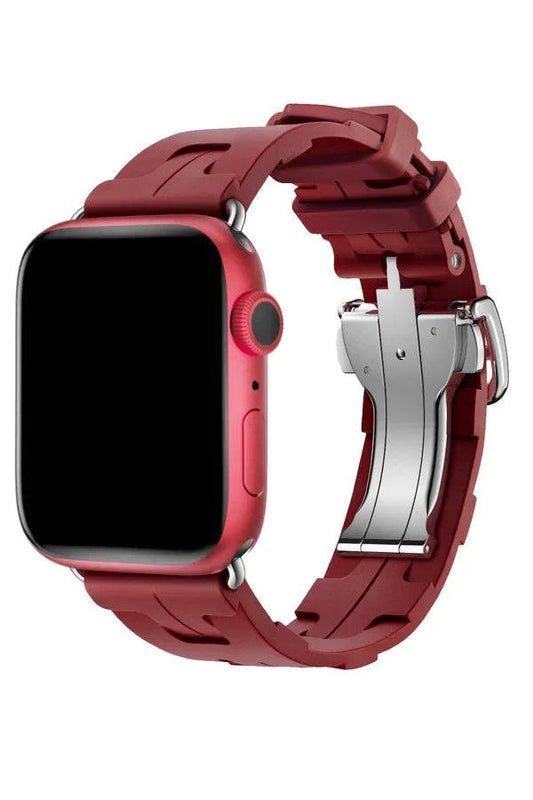 Curea Ceas Apple Watch Silicon Rugged Red - WATCHERS