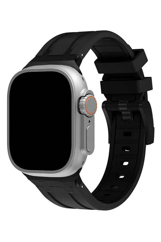 Curea Ceas Apple Watch Silicon Empire Black - WATCHERS