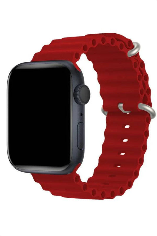 Curea Ceas Apple Watch Silicon Ocean Red - WATCHERS