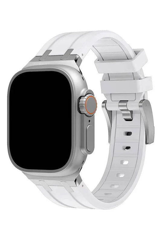 Curea Ceas Apple Watch Silicon Empire White - WATCHERS