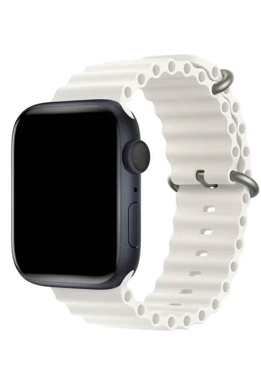 Curea Ceas Apple Watch Silicon Ocean White - WATCHERS