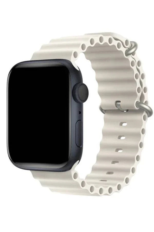 Curea Ceas Apple Watch Silicon Ocean Light Gray - WATCHERS