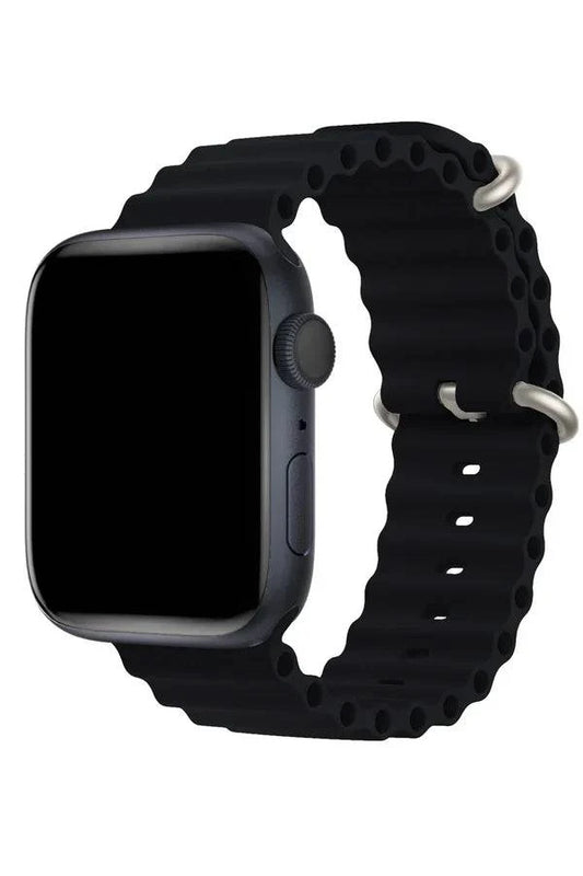 Curea Ceas Apple Watch Silicon Ocean Black - WATCHERS
