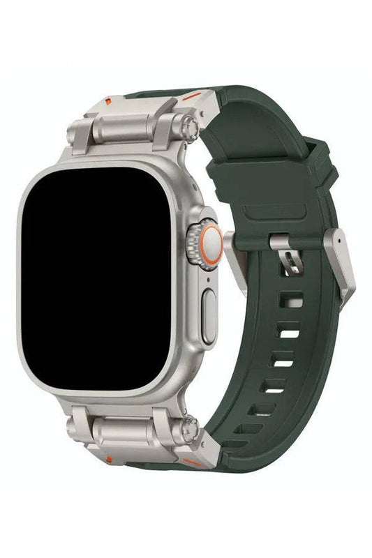 Curea Ceas Apple Watch Silicon Defender Military Green - WATCHERS