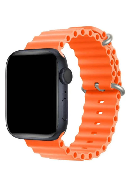 Curea Ceas Apple Watch Silicon Ocean Orange - WATCHERS