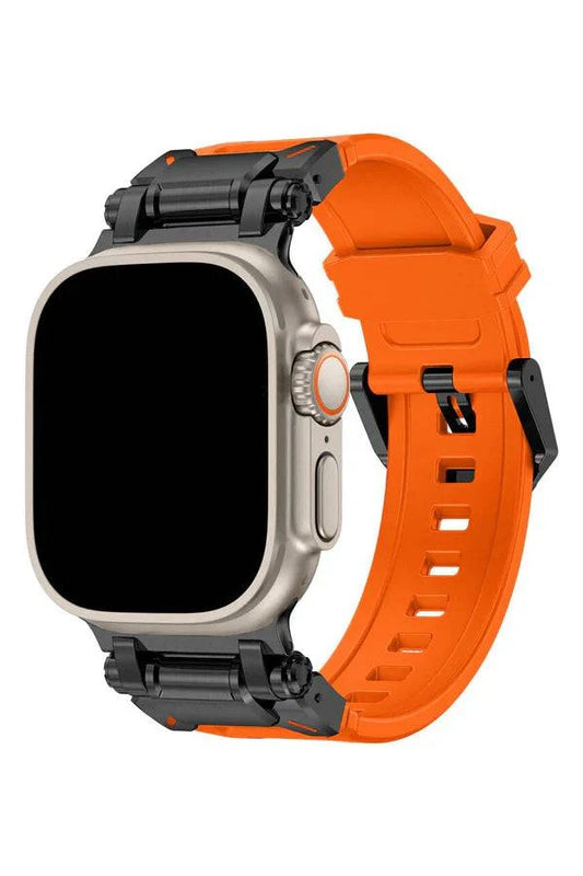 Curea Ceas Apple Watch Silicon Defender Dark Orange - WATCHERS