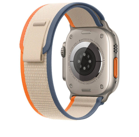 Curea Ceas Apple Watch Trail Portocaliu/Bej - WATCHERS
