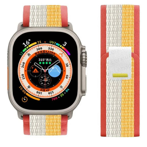 Curea Ceas Apple Watch Trail Yellow/Red - WATCHERS